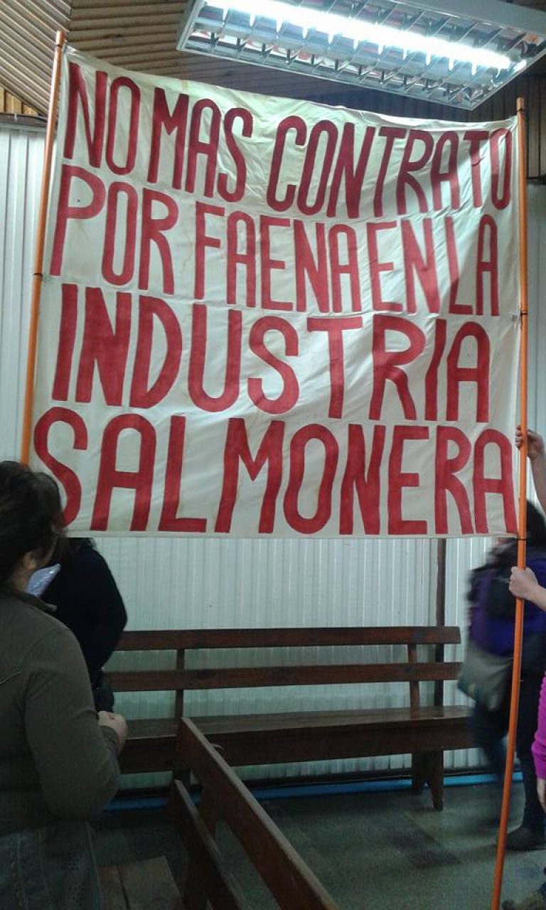 Trabajadores del salmón establecen petitorio mínimo de sus demandas y derechos laborales y sociales