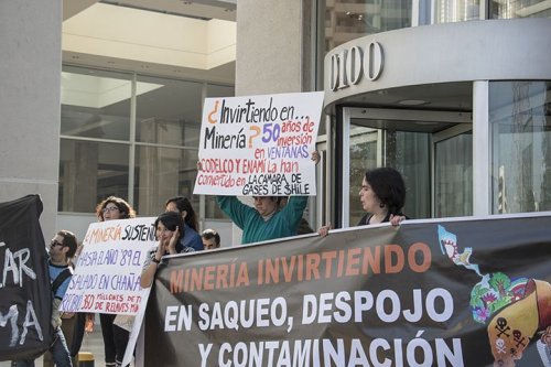 En Santiago le aguaron la fiesta a las compañias mineras extractivas