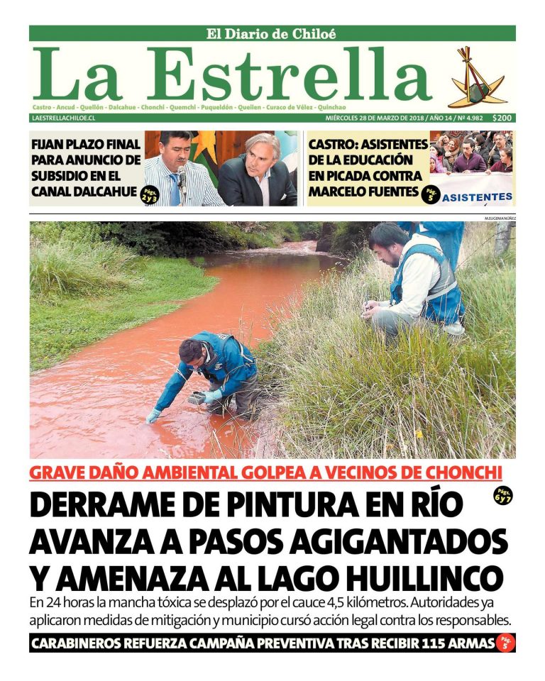 Contaminación química de salmoneras llegó al lago Huillinco. Comunidad y el CESCH ingresan denuncia a Superintendencia de Medio Ambiente