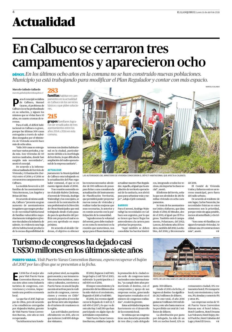 «Los sin casa» de la industria salmonera realizan tomas de terreno en Calbuco