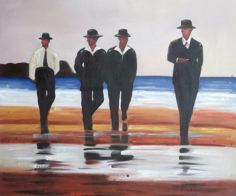 Jack Vettriano, autor The Billy Boys, la portada de Los Detectives Salvajes de Bolaño