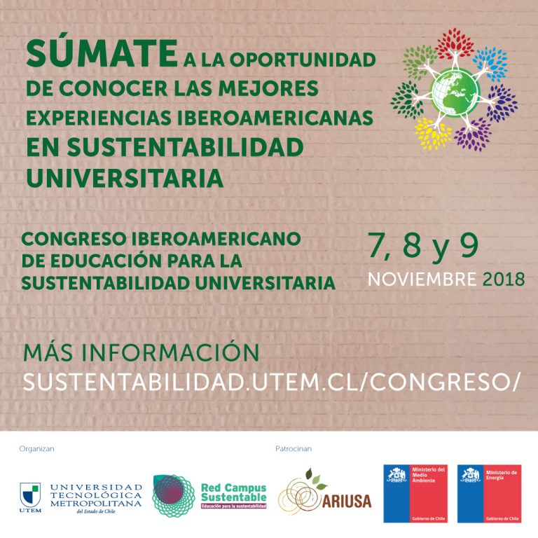 Congreso Iberoamericano Educación para la Sustentabilidad Universitaria se realiza en Santiago en Noviembre