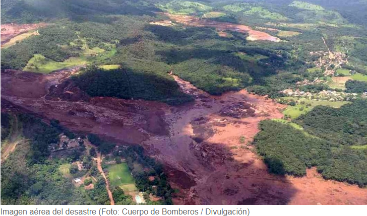 Tranque de residuos mineros colapsa en Brasil y deja a más de 200 desaparecidos