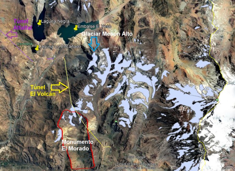 Demandan paralizar represa Alto Maipo por amenazar abastecimiento de agua y destrucción de glaciares