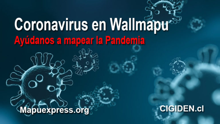 Efectos del Coronavirus en el Pueblo Mapuche serán mapeados por Mapuexpress y CIGIDEN