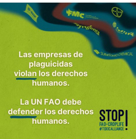 Organizaciones indígenas y sociales demandan que FAO ponga fin a su alianza con industria de plaguicidas