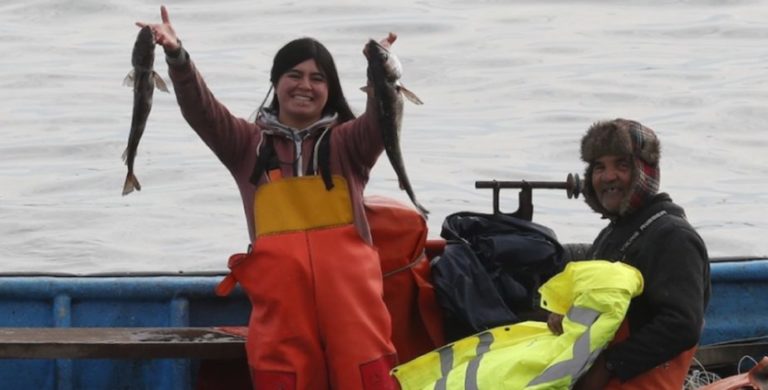 Juana Santillana, primera mujer en unirse al Sindicato de Pescadores de la Caleta Portales