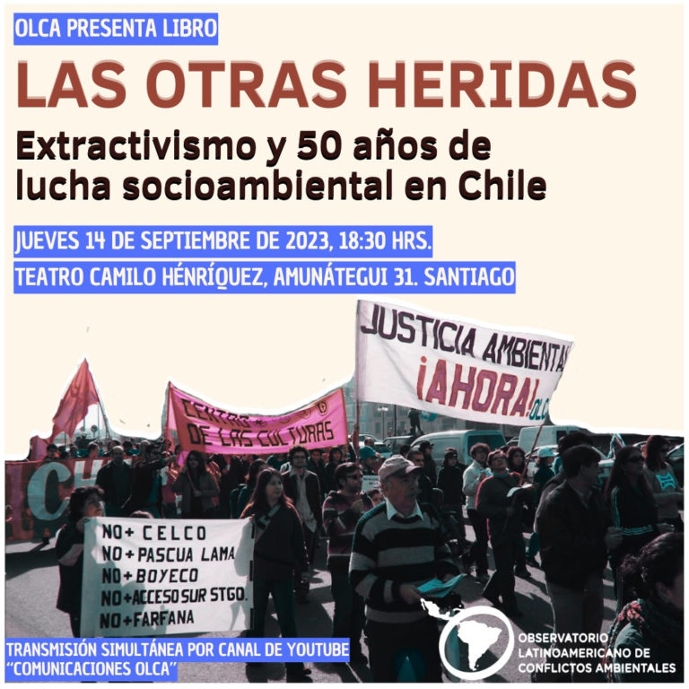 Lanzamiento del libro “Las Otras Heridas: 50 años de lucha socioambiental en Chile”