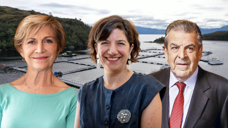 Estrategia política de industria salmonera incluye a un expresidente, una candidata a presidenta y una ministra de ciencias y tecnología